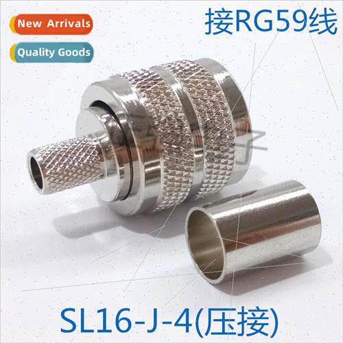 SL16-J-C-4 SL16 male to RG59 cable Crimp type all copper