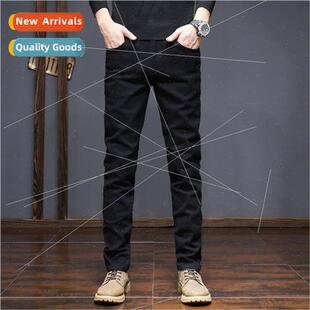 versatile ela 2023 new pants casual Slim spring men Jeans