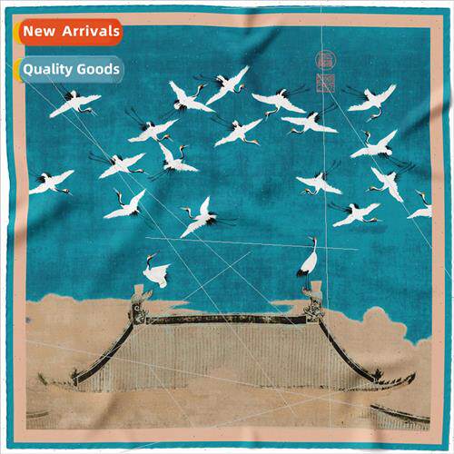 90cm Square Scarf Women ~ New Satin Printed lk Scarf Neck Sh