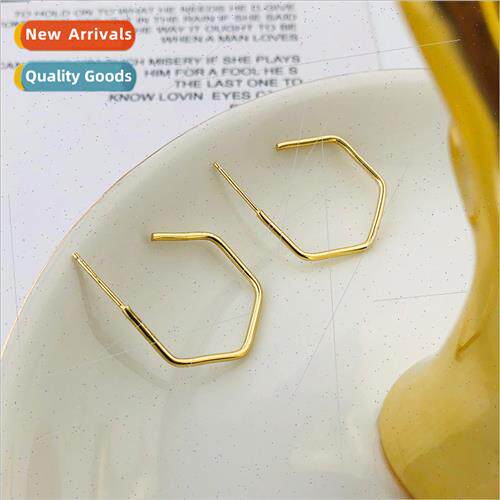 s925 silver earrings geometric earrings ins earrings Europe