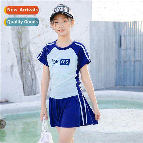 Girls Swimsu Spl Two Piece Girls Swimwear Korea ins Flat Fro