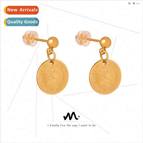 Europe new fashion tanium steel gold-plated embossed portra