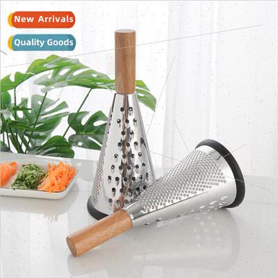 Stainless Steel Wooden Handle Tapered Shredder 3-ded Shredde