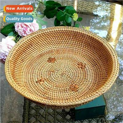 Japan Handmade Fru Basket Rattan Fru Plate ving Room Fru Pot