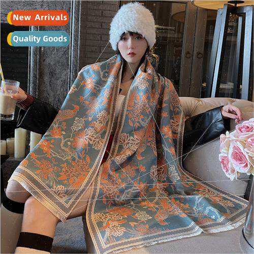 Faux cashmere scarf winter fashion thickened student neck ne