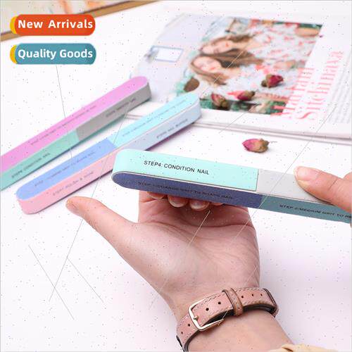 Nail file sanding strip six-sided polishing file nail tools