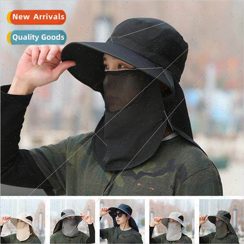 Men outdoor fishing sun hat summer sunscreen face protection