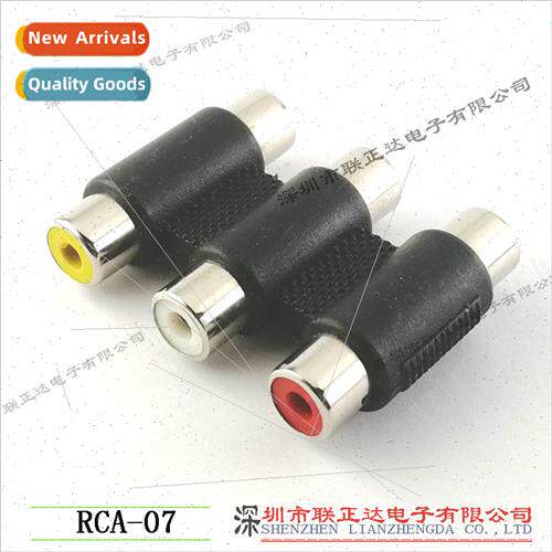 Red Whe Yellow AV Female to Female 3-Posion amese RCA Conver