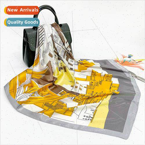 Sedan simulation silk square scarf spring autumn winter in E