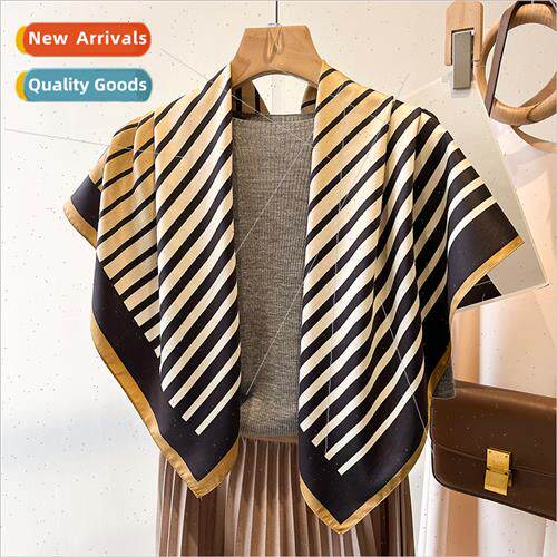 lk scarf female Korea  striped new twill square 90X90 large