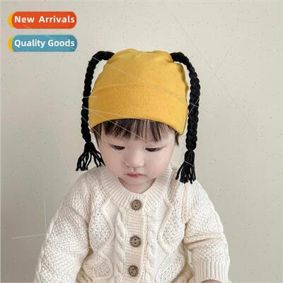 Baby hat fall winter caps double layer cotton newborn baby t