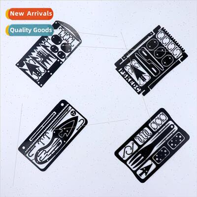 Outdoor Multifunctional Fish Hook Card Camping Survival Tool