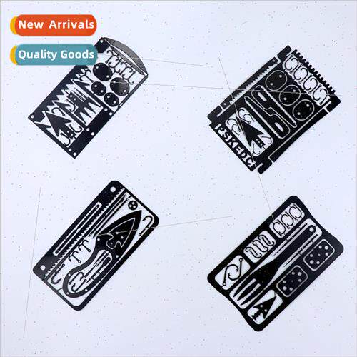 Outdoor Multifunctional Fish Hook Card Camping Survival Tool