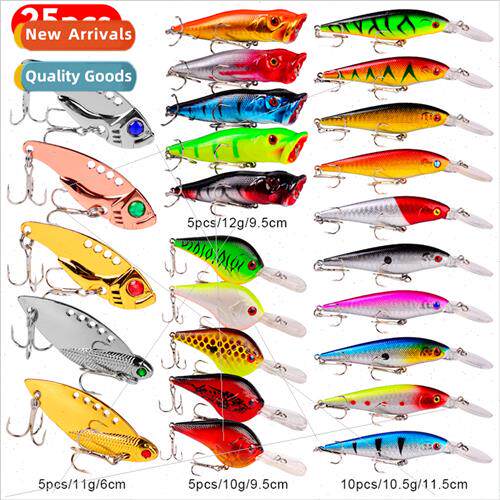 25PC Road Runner Ba Set Approx. 390G Fake Ba Imation Ba Fish