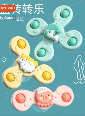 Suction cup spinning music toys baby fun dining table chairs