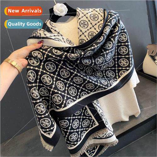 Scarf female winter Europe Uned States classic new lap-lengt
