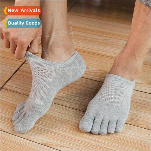 Five finger socks men summer cotton thin sweat-absorbing mes