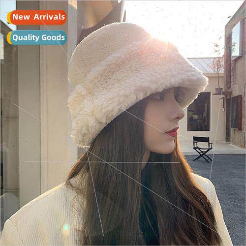 Large brim to cover face wild lamb wool fisherman hat childr