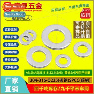 ANSIB18.22.1 Steel Type Washers 304316 Flat Stainless