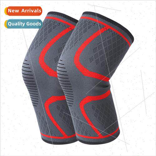 Sports knee pads three-color four-way stch -slip warm nylon