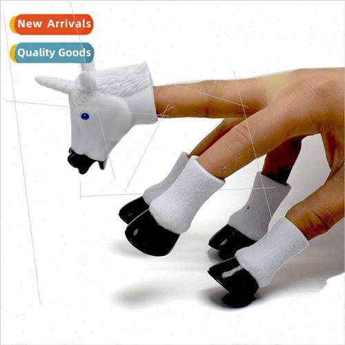 New four-legged hooves unicorn Pegasus finger puppet finger