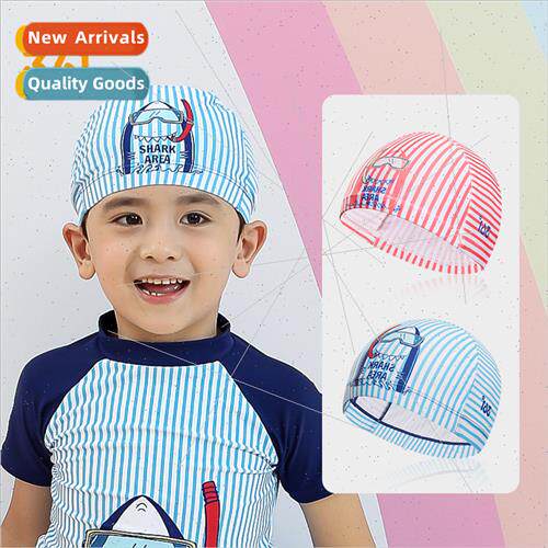 Childrens swimming cap cute fashion long hair not strangling