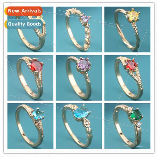 Europe niche zirconia love ring women diamond hollow opening