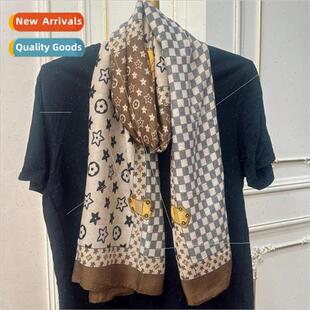printing cotton Uned live States Europe new scarf 2023 linen