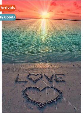 New hand-applied full diamond living room decoration paintin