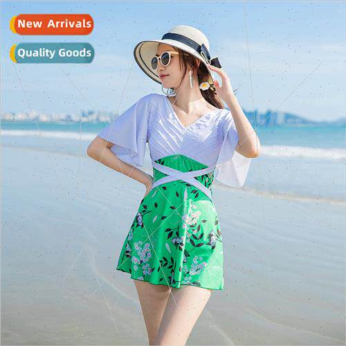 Creative Design Swimwear Womens High Waist Conservative Pool