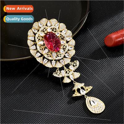 INS Palace luxury retro elegant fan-shaped exquise versatile