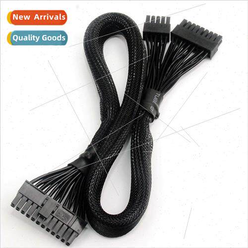 Black Flat Cable适用EVGA 24PIN Module Cable 10PIN 18PIN to 2