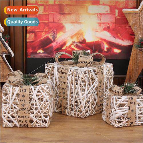Christmas  Box Set Three Christmas Iron  Bags Christmas Scen