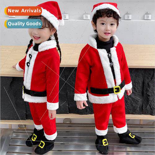 Christmas Children Su Red Boys and Girls New Permance Clothe