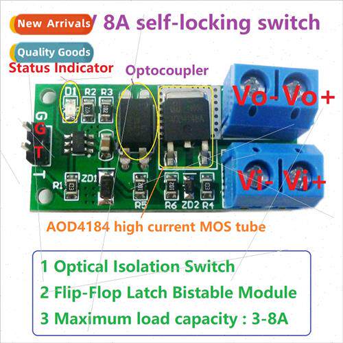 IO95A01 3.3V-24V 8A Isolation Flip-Flop Latch Swch Module