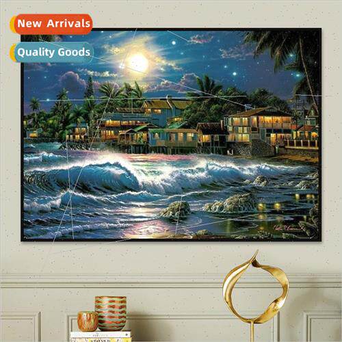 Cross Stch 2023 New Thread Stch Modern ving Room Landscape C