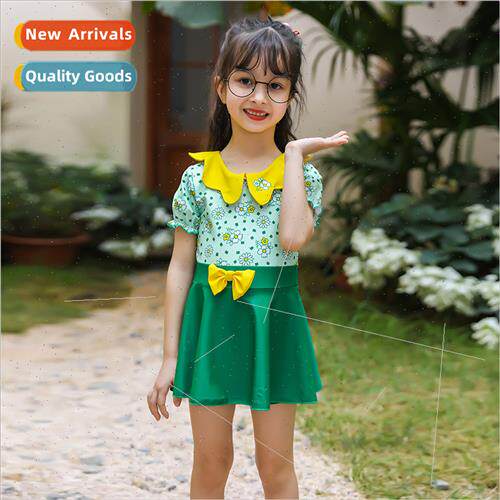 Childrens swimsus  middle and older children dress one-piece