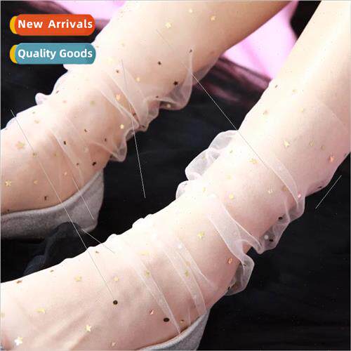 Star fairy socks tide lace mesh hollow sunscreen stacked soc