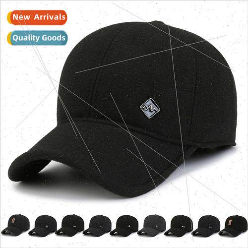 Men hats fall winter fashion tweed baseball cap old man warm