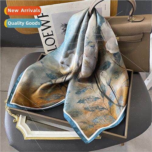 Summer floral  new 70 square scarf senior sense French fashi