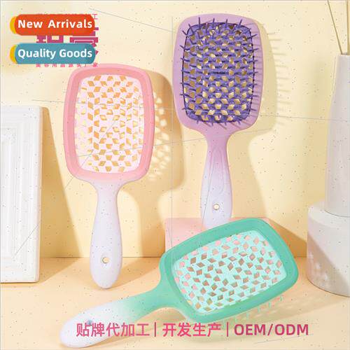 High value hairdressing comb smooth hair scalp massage hollo