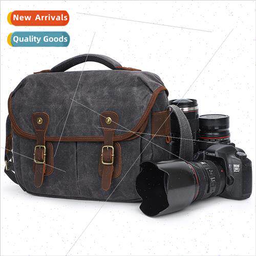 Outdoor crossbody camera bag digal SLR storage bag retro wat