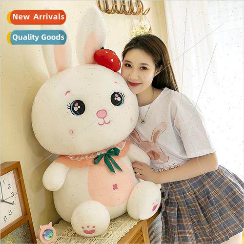 Strawberry bunny plush toys cute whe rabb doll doll long ear