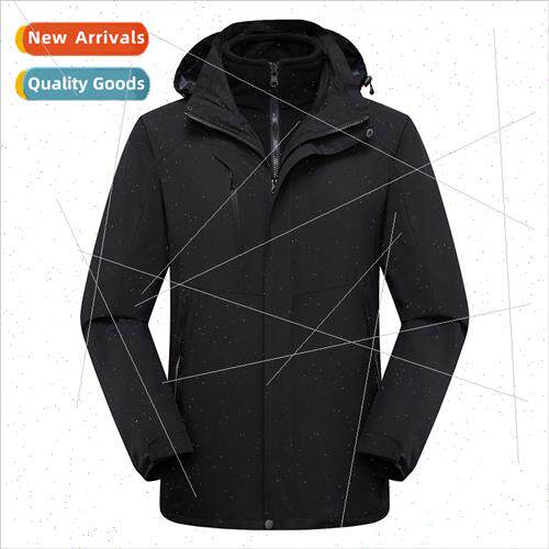 2023 fall winter new punching jacket men three-in-one windpr