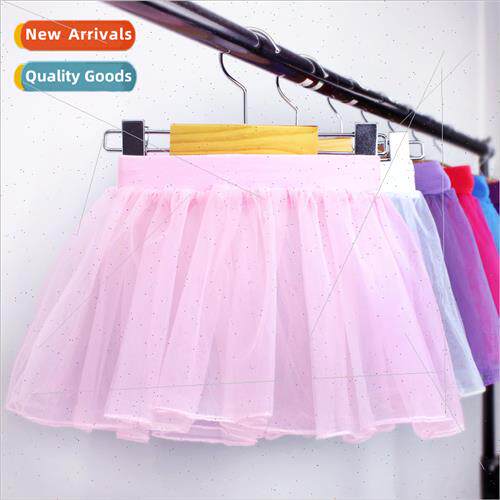 Childrens dance skirt bustier three-layer mesh skirt ballet