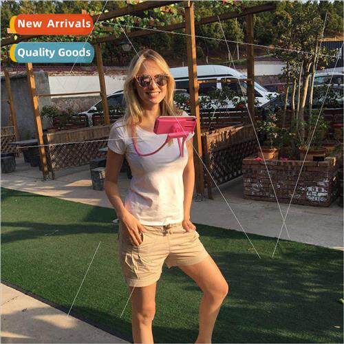 Creative cell phone holder lazy neck hanging waist cell phon