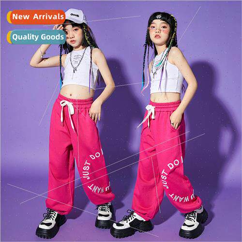 Jazz Dance Costume Girls Summer Hip Hop Kids Cool Cool Fried
