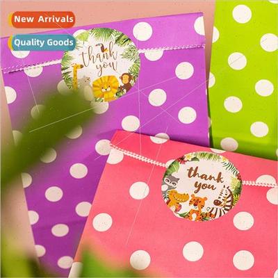 Jungle Theme Party Stickers DIY Animal Appreciation Seal Sti