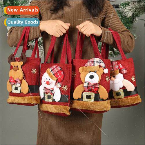 Santa Claus Snowman Fawn  Bags Children  Bags Candy Bags Chr