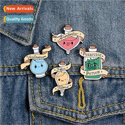 Christmas brooch Cute cartoon magic potion brooch Hundreds c